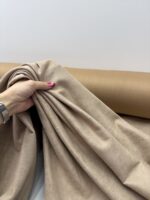 Ткань замша бежевая — изображение 3