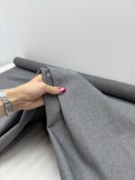 Трикотаж джерси Punto Milano с начесом серый
