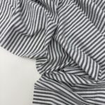 Рубашечная ткань в полоску хлопок серая