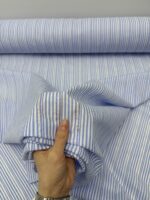 Рубашечная ткань в полоску хлопок c вышивкой — изображение 5