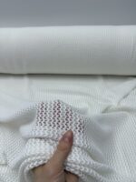 Ажурный трикотаж ткань сетка белая — изображение 2