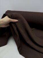 Плательная ткань вискоза коричневого цвета лен бохо