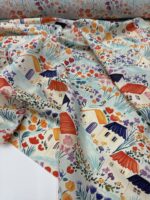 Батист ткань для шитья с принтом домики — изображение 8