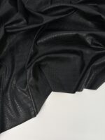 Экокожа ткань искусственная кожа крокодил черный — изображение 3